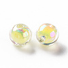 Transparent Acrylic Beads TACR-S152-15B-SS2105-2