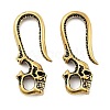 Retro Brass S Shaped Skull Hook Clasp for Car Keychain DJEW-Z008-02AB-1