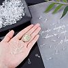 Transparent AS Plastic Pendant Blanks FIND-CA0001-16-3