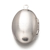 Non-Tarnish 316 Stainless Steel Locket Pendants X-STAS-O135-05P-2