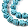 Synthetic Turquoise Beads Strands UNKW-T001-01A-3