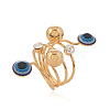 Fashionable Lady's Evil Eye Ring VX9344-5