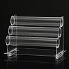 3-Tier T-Bar Transparent Acrylic Bracelet Display Stands BDIS-WH0006-004-1