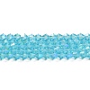 Transparent Electroplate Glass Beads Strands LS-EGLA-A039-T3mm-L20-1