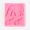 Elephant Silicone Pendant Molds X-AJEW-WH0022-24-1