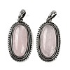 Natural Rose Quartz Pendants G-I370-07AS-08-1