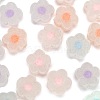 30Pcs Flocky Acrylic Beads MACR-FS0001-07-4