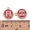Golden Plated Alloy Enamel Charms LS-ENAM-S118-08H-3