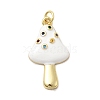 Brass Micro Pave Cubic Zirconia Pendants KK-A278-03G-03-1