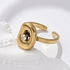 304 Stainless Steel Cuff Rings for Women RJEW-D302-03G-01-1