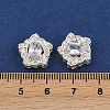 Brass Pave Cubic Zirconia Multi-strand Links ZIRC-F145-05S-01-3
