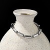 304 Stainless Steel Column Link Chain Bracelets for Women BJEW-F488-50P-4