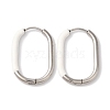 Oval Ion Plating(IP) 304 Stainless Steel Hoop Earrings for Women EJEW-L287-038P-02-1