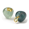 Natural Green Fluorite Teacher Apple Charms G-Z022-02E-G-2