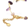 Natural Mixed Gemstone Chip Beaded Bracelet for Girl Women BJEW-JB06983-7