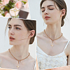 5Pcs Brass Micro Pave Clear Cubic Zirconia Pendants ZIRC-BBC0002-12-5