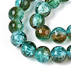 Crackle Glass Beads Strands X-CCG-C002-8mm-06-3