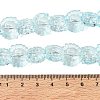 Electroplate Baking Paint Transparent Glass Beads Strands GL-CBA17FF-02K-4