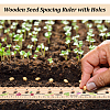 Pine Wood Plant Seed Spacing and Interval Rulers AJEW-WH0083-101B-6