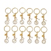 Brass Micro Pave Cubic Zirconia Keychain KEYC-JKC00796-1