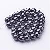 Non-Magnetic Synthetic Hematite Round Beads Strands X-G-H1624-10mm-1-2