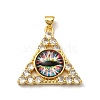 Real 18K Gold Plated Brass Pendants KK-L209-007G-06-1