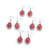 Synthetic Turquoise Dangle Earrings EJEW-XCP0001-23-3