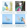 Waterproof PVC Colored Laser Stained Window Film Adhesive Stickers DIY-WH0256-034-5