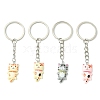 Cat Resin Pendants Keychain KEYC-JKC00500-1