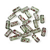 Picasso Transparent Glass Bugle Beads SEED-N010-02K-1
