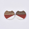 Two Tone Resin & Walnut Wood Pendants RESI-Q210-011A-B03-2