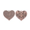 Tibetan Style Carved Flower Heart Alloy Big Pendants PALLOY-J564-14R-NF-3