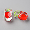 Transparent Enamel Acrylic Beads TACR-S155-002F-2