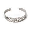 Non-Tarnish 304 Stainless Steel Hollow Cuff Bangles BJEW-Z022-03P-2