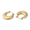 Rack Plating 304 Stainless Steel Hoop Earrings for Women EJEW-Z026-19G-2