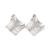 Non-Tarnish Rhombus 304 Stainless Steel Stud Earrings for Women EJEW-L272-005P-1