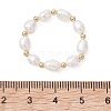 Natural Cultured Freshwater Pearl Finger Rings RJEW-JR01012-2