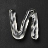 Transparent Resin Alphabet Pendants RESI-C028-02N-3