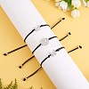 3Pcs 3 Style 430 Stainless Steel Butterfly Link Bracelets Set JB723A-5