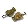 Natural Unakite Pendants G-B127-10P-07-3