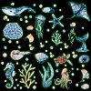 PVC Plastic Luminous Wall Stickers DIY-WH0384-004-1