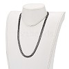 304 Stainless Steel Cuban Link Chain Necklaces NJEW-JN03345-4