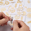  Self Adhesive Brass Stickers DIY-TA0008-48-3