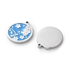 304 Stainless Steel Enamel Pendants STAS-M102-22P-01-2