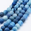 Natural Weathered Agate Beads Strands G-K261-01G-10mm-1