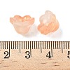 Transparent Glass Beads Caps GLAA-B028-01D-3
