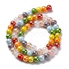 Electraoplate & Gradient Color Glass Beads Strands LAMP-M023-03-3