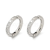 304 Stainless Steel Micro Pave Clear Cubic Zirconia Cuff Earrings EJEW-C096-60P-2