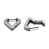 304 Stainless Steel Huggie Hoop Earrings STAS-H156-17B-P-3