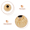 120Pcs 6 Style Brass Groove Bead KK-HY0002-98-4